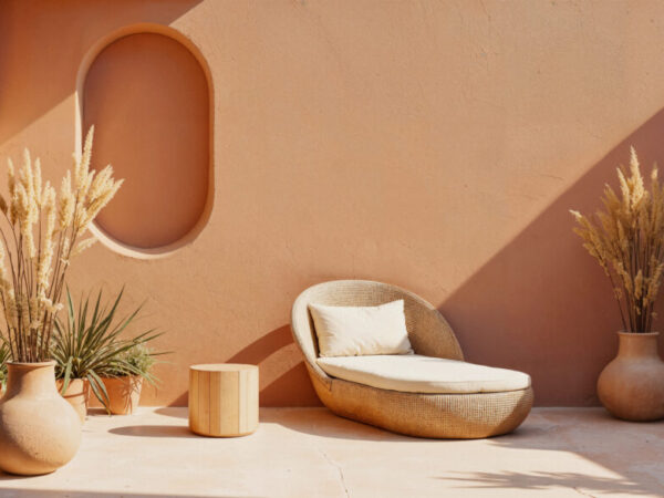 outdoor-terrace-with-lounge-chair-plants-warm-colors